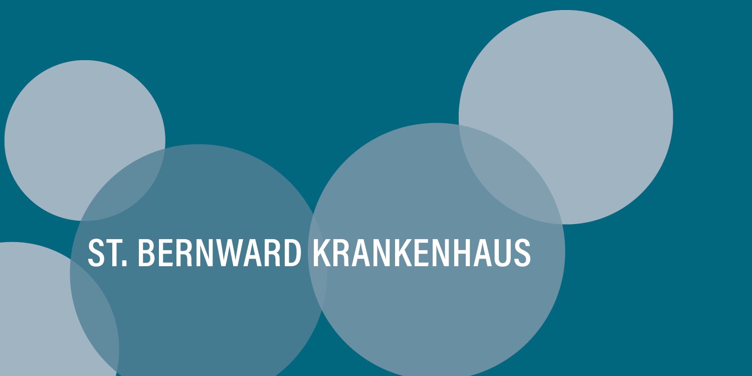 blaugraue Kreise mit der Aufschrift St. Bernward Krankenhaus