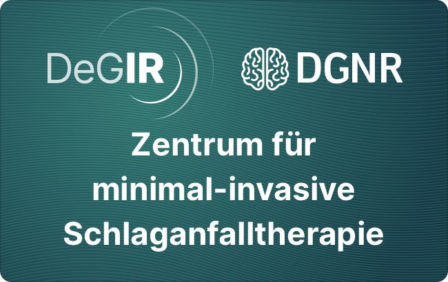 Siegel DeGIR - DGNR: Zentrum für minimalinvasive Schlaganfalltherapie